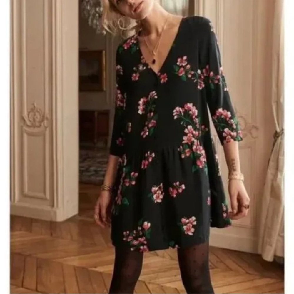 Sezane mini silk dress